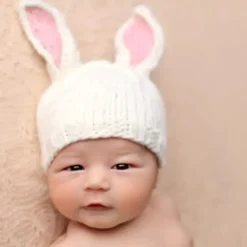 Bunny Hat - White/Pink