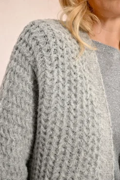 Cable Cardigan - Grey