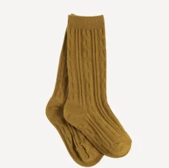 Cable Knit Knee High Socks - Several Colors