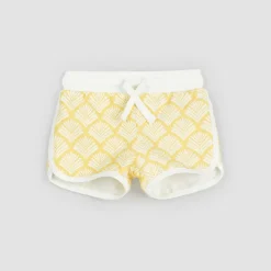 Canary Beachcomber Print Girls' Terry Shorts
