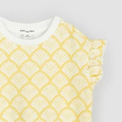 Canary Beachcomber Print Ruffle Sweatshirt