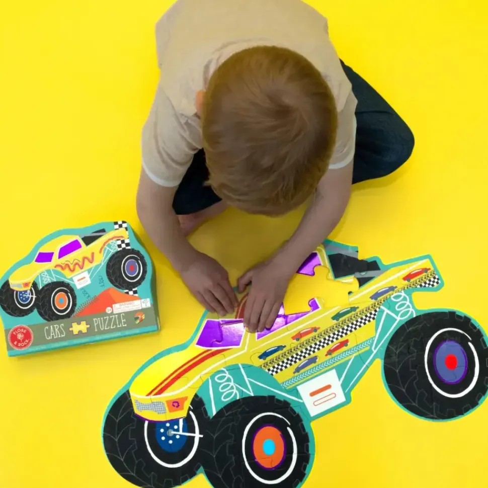 Cars 20pc "Monster Truck" Shaped Jigsaw with Shaped Box