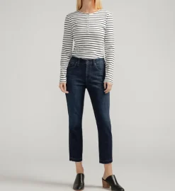 Carter Mid Rise Girlfriend Jeans (Palau’s Blue)