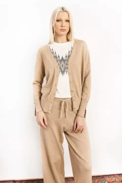 Casual Chic Cardigan Knit with Lurex