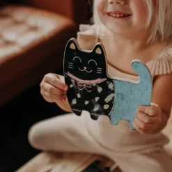 Cat Shaped Chalk Board / with Chalk
