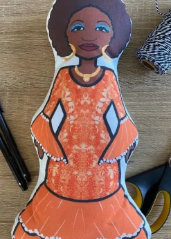 Celia Cruz DIY Doll Fabric