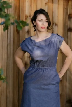 Chambray Utility Dress