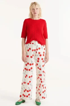 Cherry Print Pants