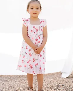 Cherry Stripe Cruise Dress