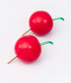 Cherry Wall Hooks - Set of 2