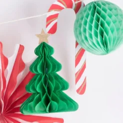 Christmas Honeycomb Garland