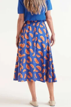 Citrus Print Skirt