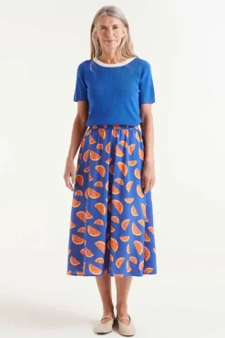 Citrus Print Skirt