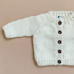Classic Cardigan Sweater - Cream