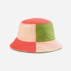 Colorblock Bucket Hat - Melon Blush