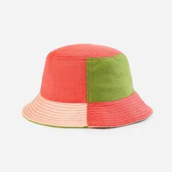 Colorblock Bucket Hat - Melon Blush