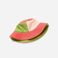 Colorblock Bucket Hat - Melon Blush
