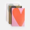 Colorblock Hearts Set of 3 Notebooks