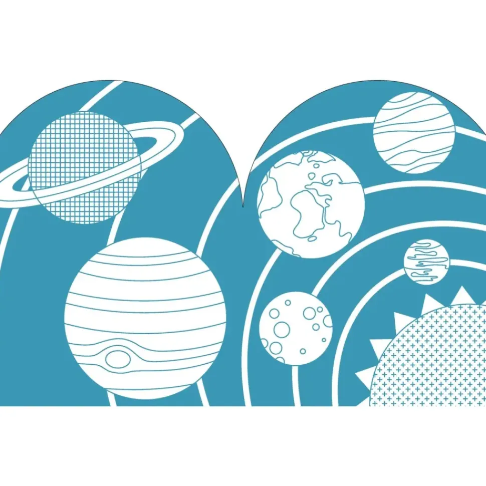 Coloring Book With Stickers: Outerspace