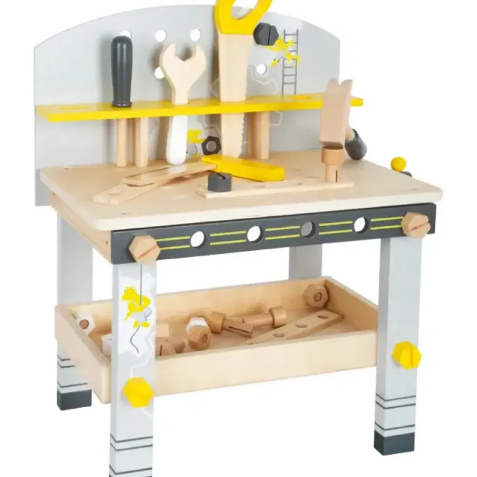 Compact Wood Workbench