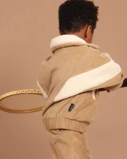 Corduroy Sherpa Zip Jacket