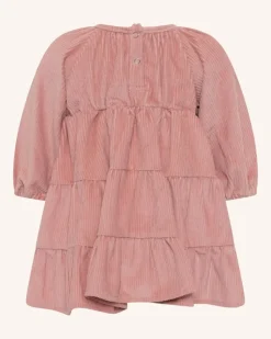 Corduroy Tiered Dress - Dusty Rose