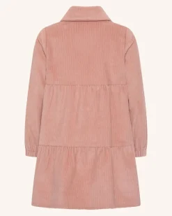 Corduroy Tiered Dress - Dusty Rose