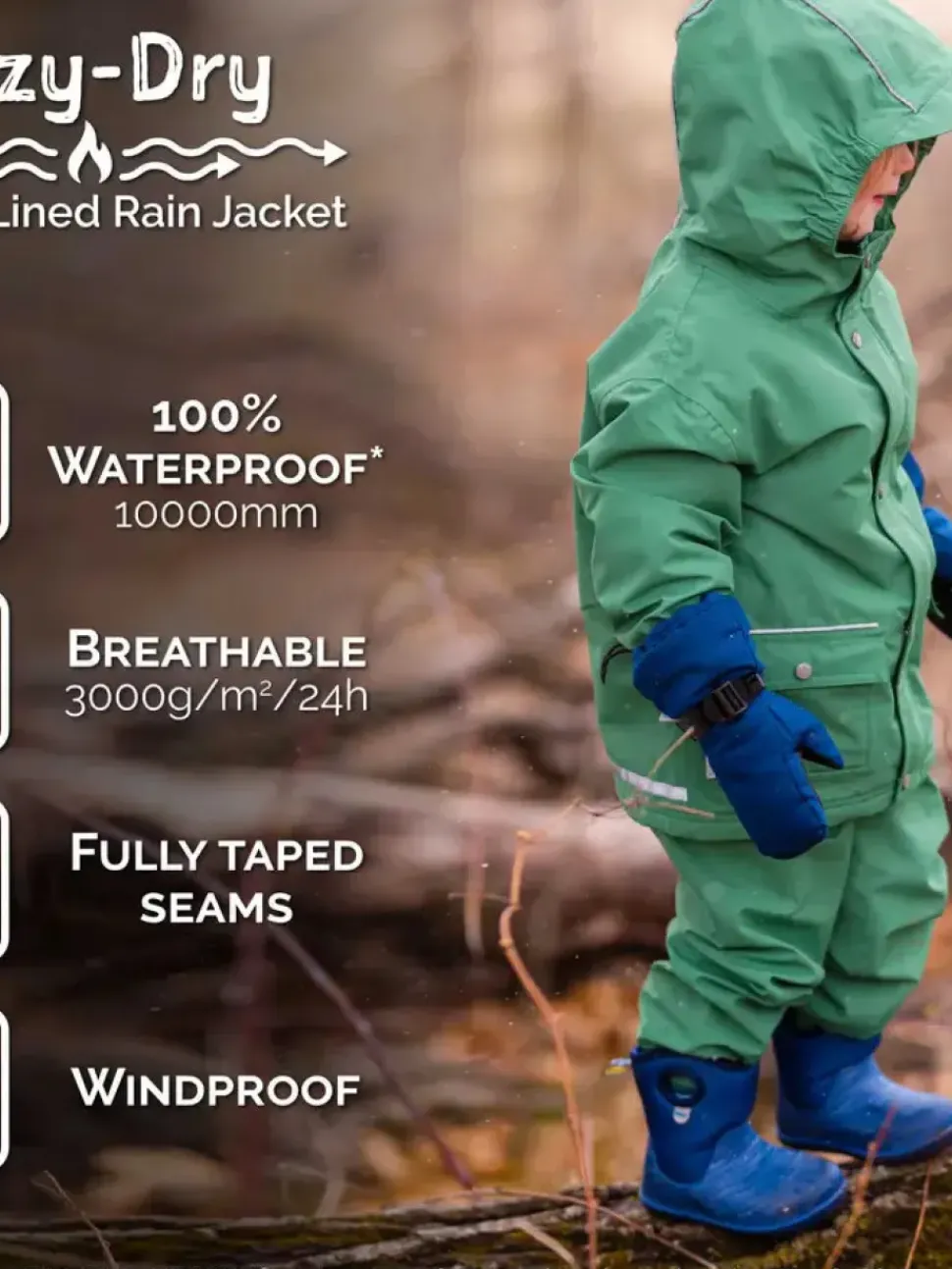 Cozy-Dry Waterproof Jacket - Pink