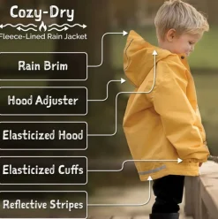 Cozy-Dry Waterproof Jacket - Yellow