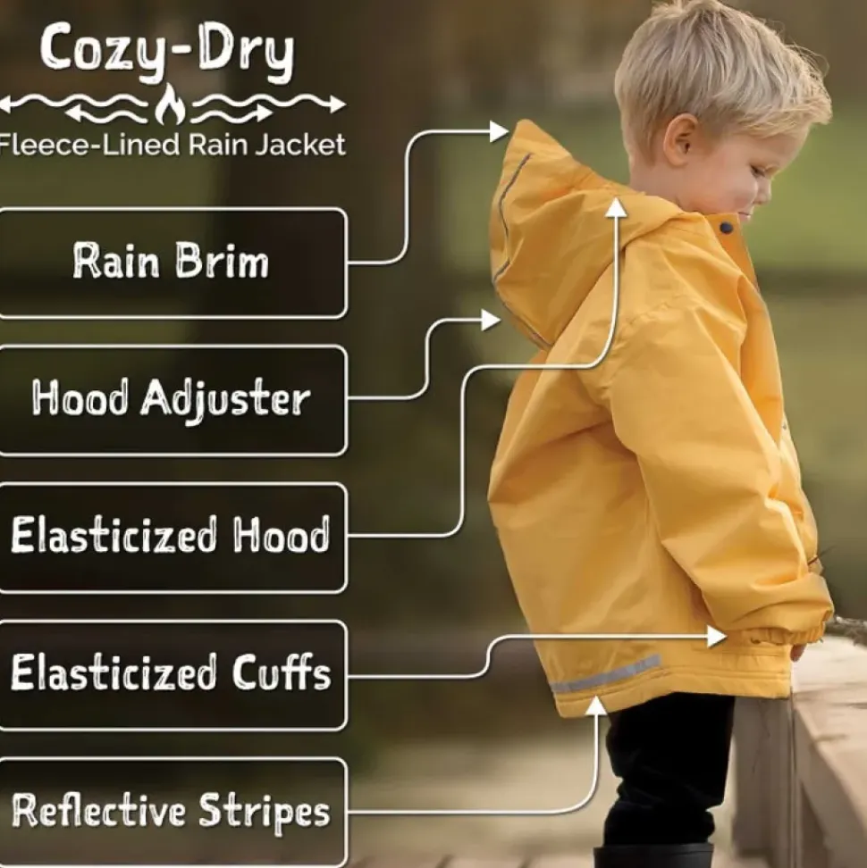 Cozy-Dry Waterproof Jacket - Yellow