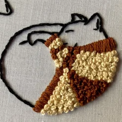 Cozy Sweater Kitties Craft Diy Embroidery Kit
