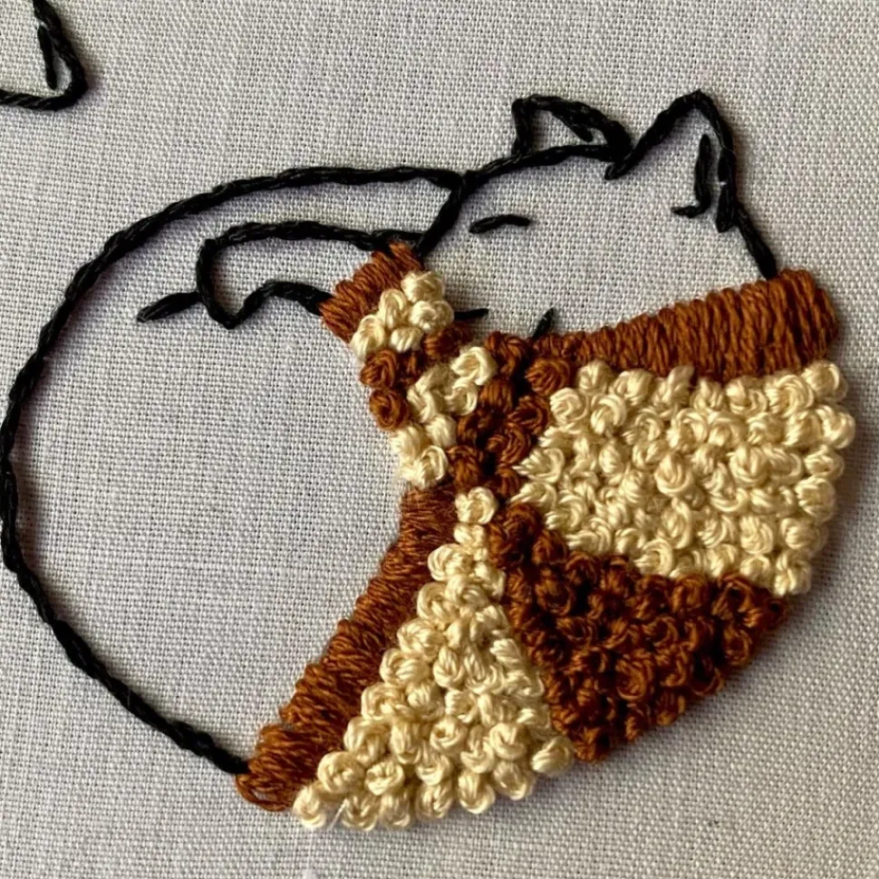 Cozy Sweater Kitties Craft Diy Embroidery Kit