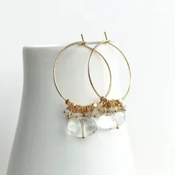 Crystal Hoop Earrings