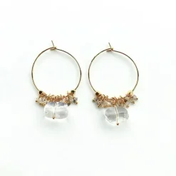 Crystal Hoop Earrings