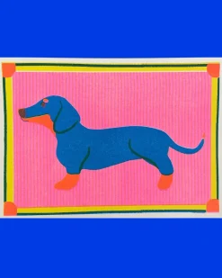 Dachshund Mini Riso Print