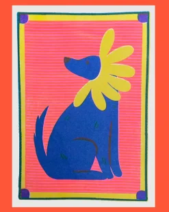 Daisy Labrador Print