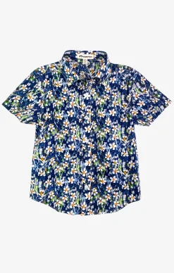 Day Party Shirt - Navy Daisy