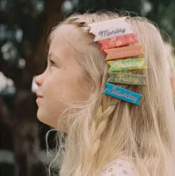 Days of the Week Hair Clips