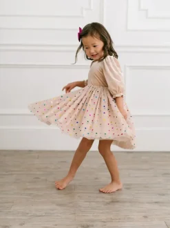 Diana Dress in Confetti Cream