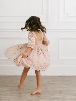 Diana Dress in Confetti Cream