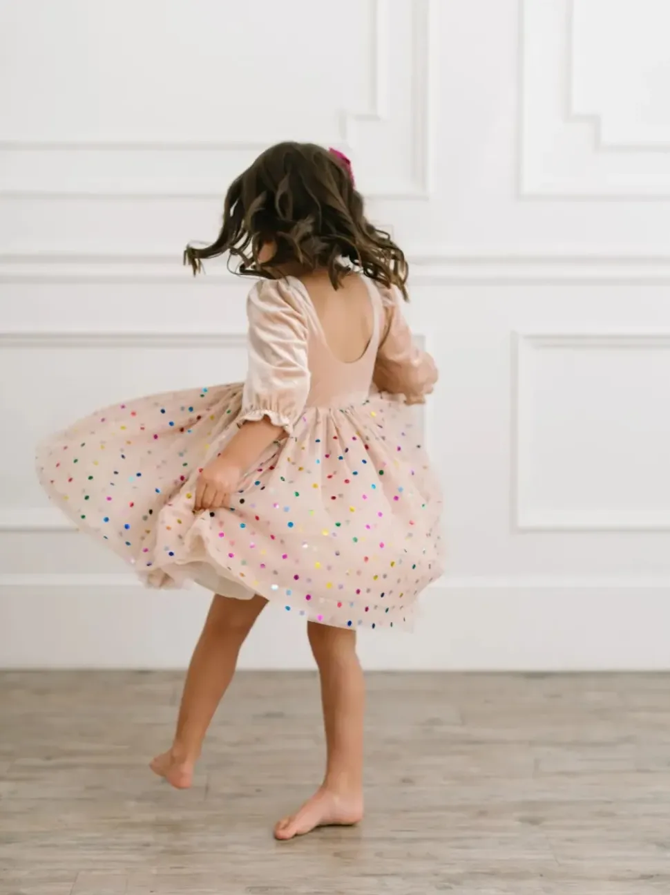 Diana Dress in Confetti Cream