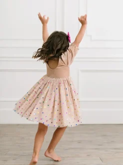 Diana Dress in Confetti Cream