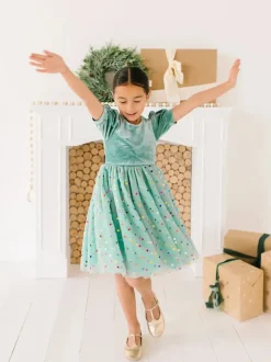 Diana Dress in Minty Confetti