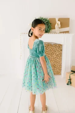 Diana Dress in Minty Confetti