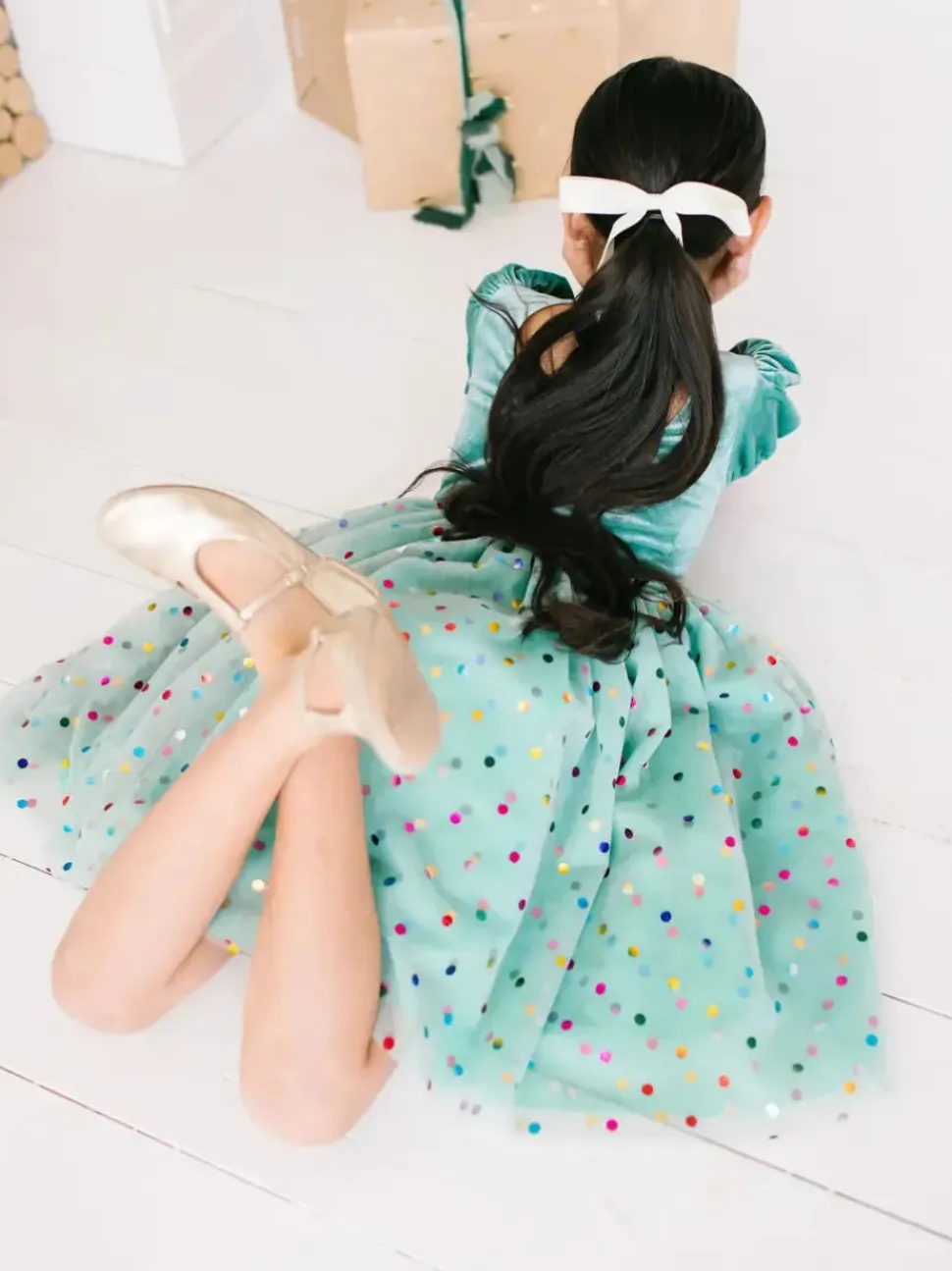 Diana Dress in Minty Confetti