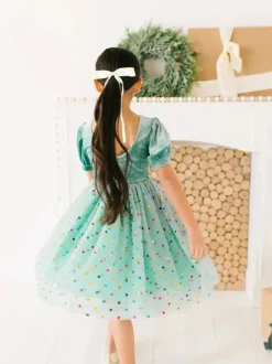Diana Dress in Minty Confetti