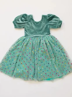 Diana Dress in Minty Confetti