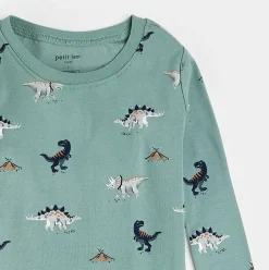 Dinosaur Print on Tidal Wave PJ Set