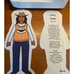 Dolores Huerta DIY Doll Fabric