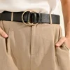 Double Ring Buckle Belt - Black